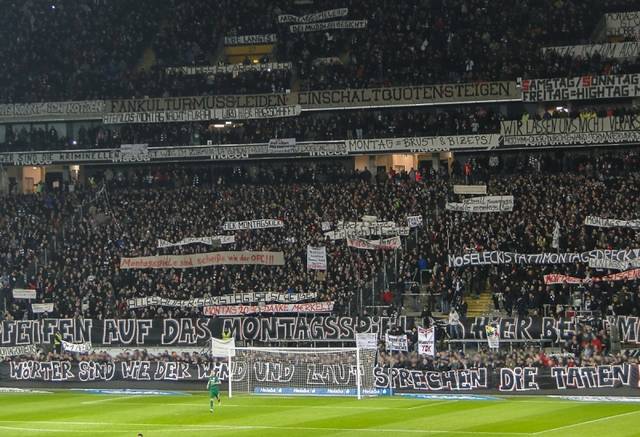 eintracht fans protest