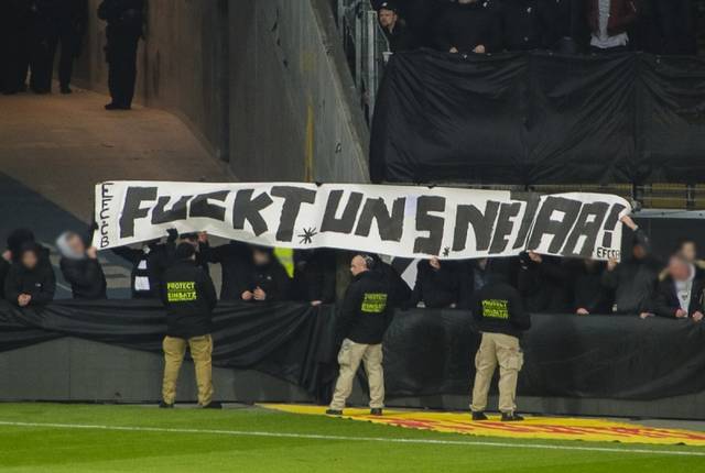 eintracht fans protest