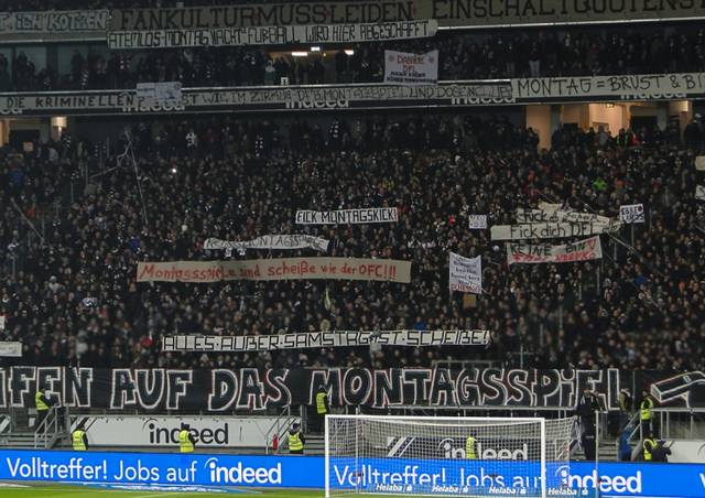 eintracht fans protest