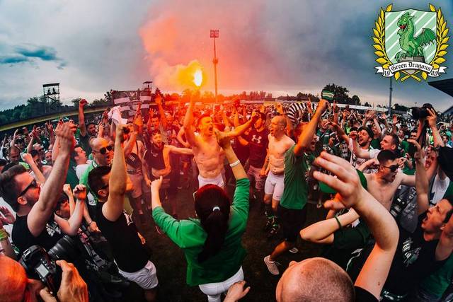 olimpija ljubljana celebration 1